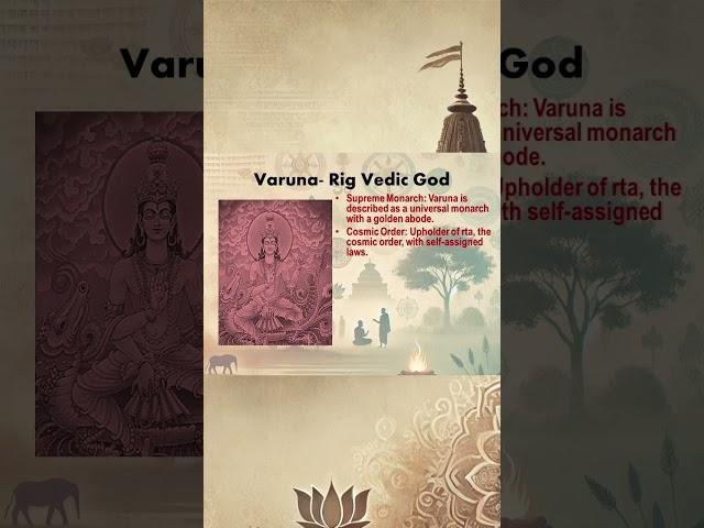 VARUNA - Rig Vedic God #God #history #HinduGods #vedicculture
