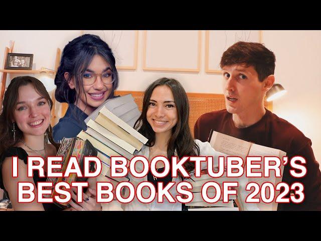 I READ BOOKTUBER'S BEST BOOKS OF 2023 ft. @haleypham @katieisreading @ebnovels