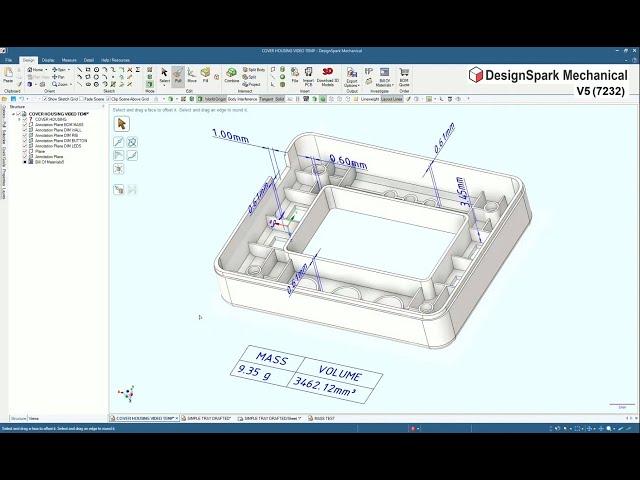 DesignSpark Mechanical - Material properties in the BoM table