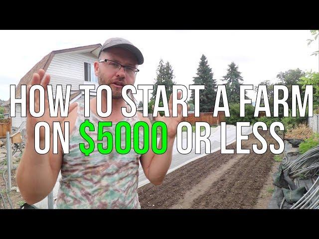 HOW TO START A FARM ON $5000 OR LESS!!!