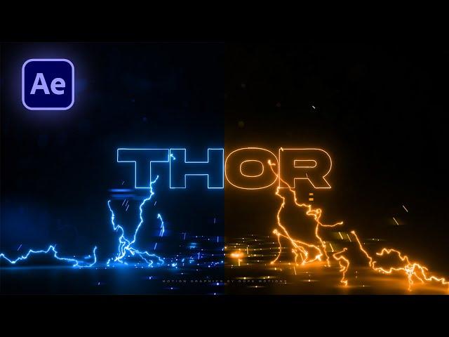 ELECTRIC Logo Animation in After Effects with Saber - After Effects Tutorial - (Free Plugin)