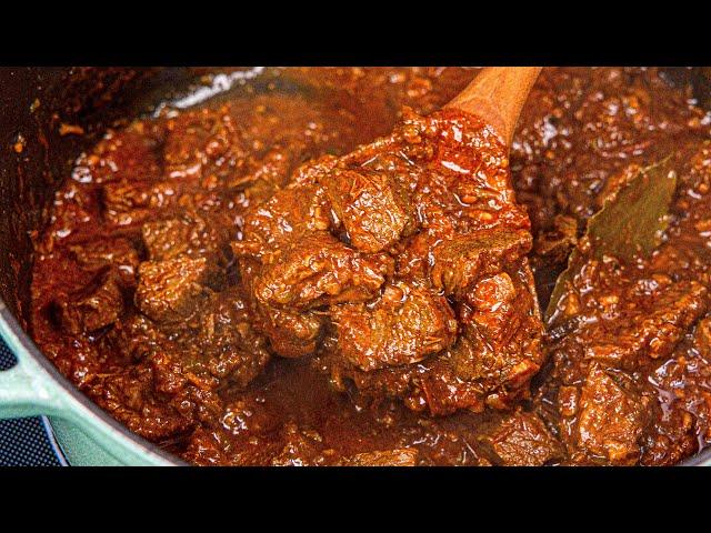 The Most Famous Hungarian Beef and Onion Stew! Traditional Authentic Pörkölt recipe!