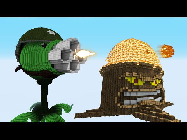 Minecraft vs PvZ – Torchwood + Gatling Peashooter vs Zomboss + | PvZ  Song Ending