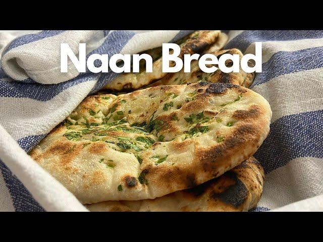 Homemade Naan Bread Recipe | Naan Recipe With Yeast | Tawa Naan | Garlic Naan Bread | Vegan Naan