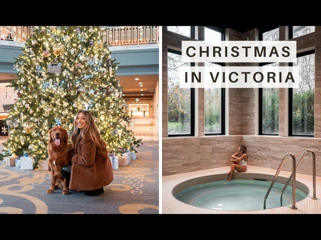 CHRISTMAS IN VICTORIA B.C | Fairmont Empress Stay, Volvo XC90 Hybrid Review & Butchart Gardens