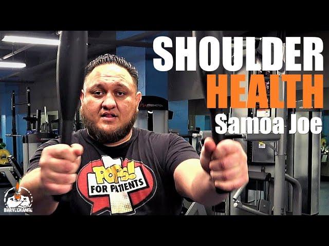 Samoa Joe Shoulder Health (INDIAN CLUBS!)