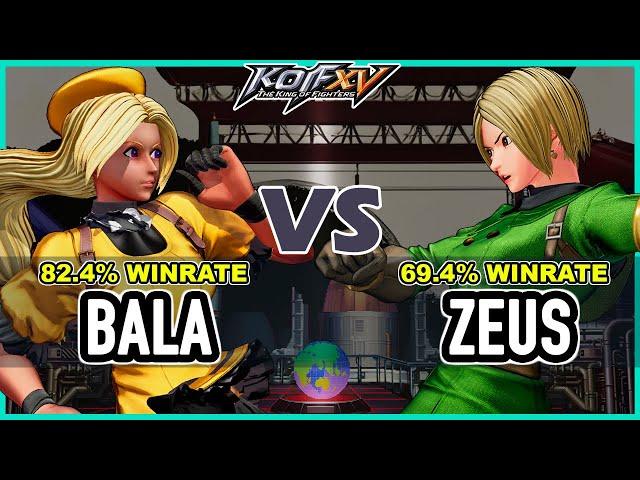 KOF XV  Bala (Hinako/Robert/Iori) vs Zeus (Whip/Rock/Dolores)