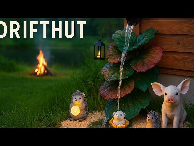 “Concrete Leaves & Rainwater Magic | Building a Downspout Garden at DriftHut”