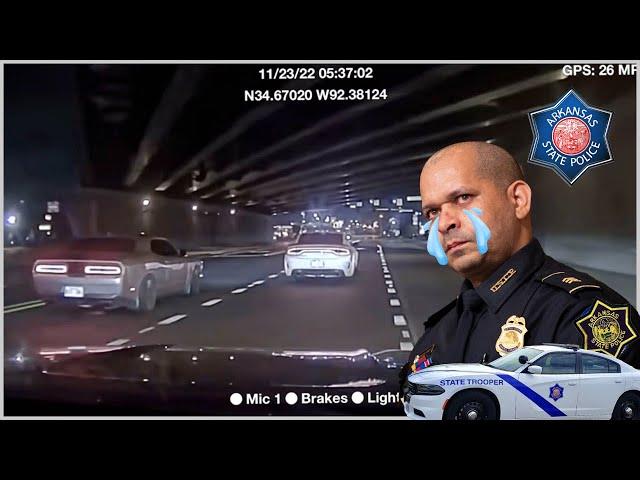 PERFECT CHASE | Arkansas State Police F***S w/ WRONG Hellcat Charger & Challenger 392!