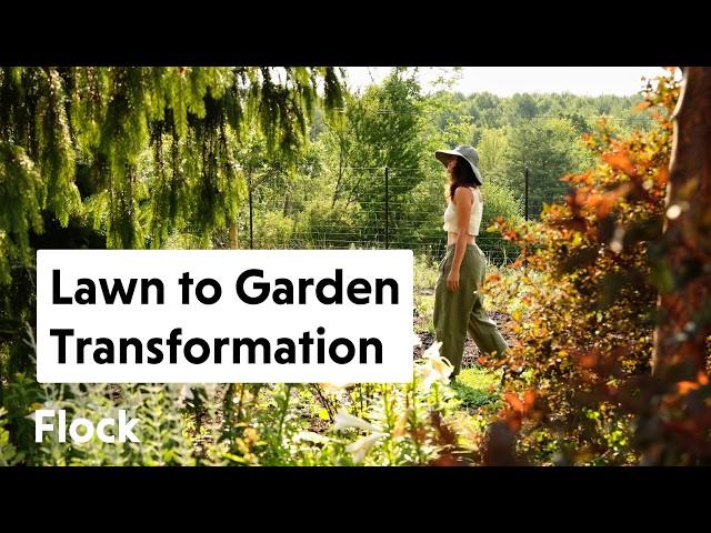 Watch this 1/8-Acre LAWN Transform to GARDENS — Ep. 266