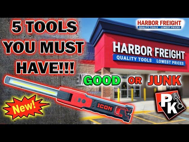 5 HARBOR FREIGHT TOOLS YOU MUST HAVE!!! #harborfreight #tools #toolreviews #toolbox #toolhaul #icon