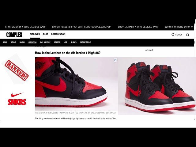 Reaction: Complex Review of the Jordan 1 High 85 "Banned" Bred (2025 Pair)