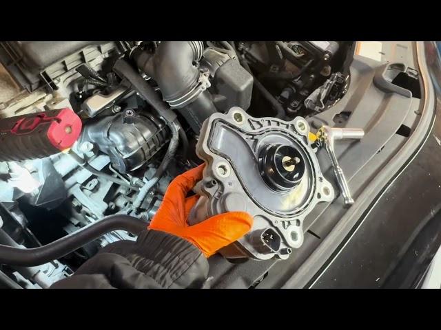 Toyota Prius 2009 - 2015 faulty water pump replacement and leaking thermostat replacement #toyota