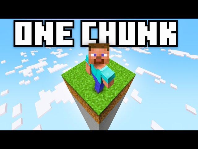 I Beat Minecraft on a Single Chunk World