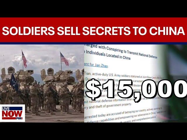 Former Army soldiers charged for allegedly selling military information to China | LiveNOW from FOX