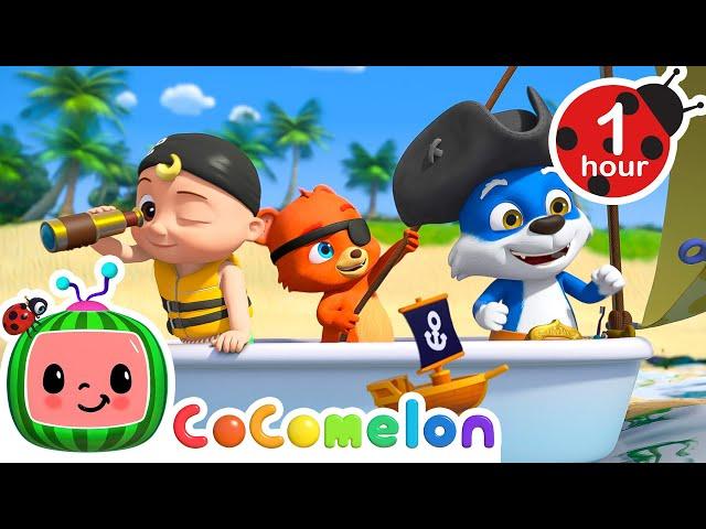 JJ, Boba, and Wally Set Sail on a Pirate Ship at Sea!  | Cartoons for KidsFantasy Playground