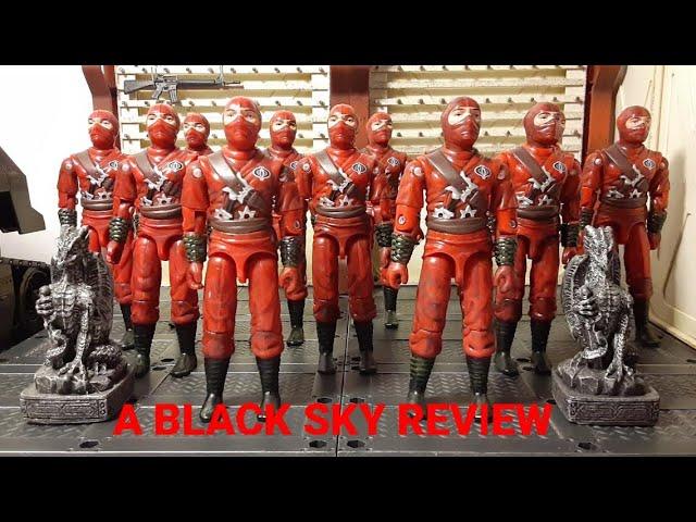 Black Sky's Cobra Red Ninja Viper Team O-Ring Style 1:18 Scale Action Figure Review.