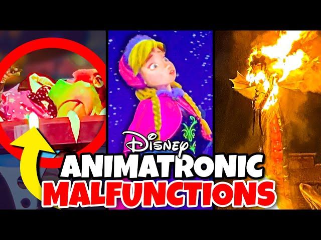 Top 10 Disney Fails & Animatronic Malfunctions Pt 17