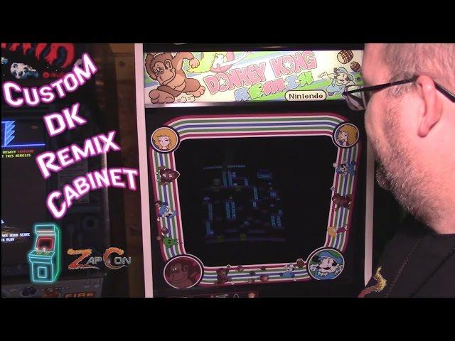 Custom Donkey Kong Remix machine at Zapcon IV