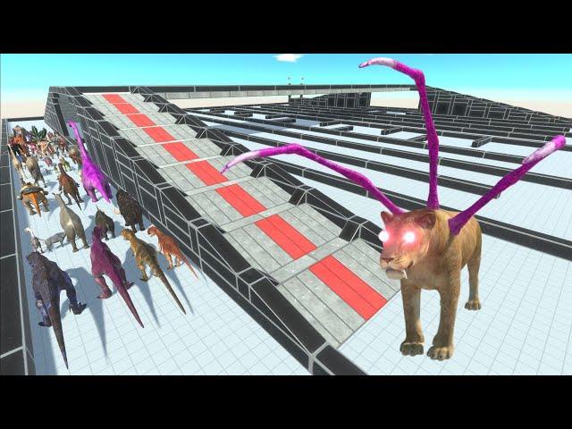 ESCAPE FROM ALIEN SMILODON - Animal Revolt Battle Simulator