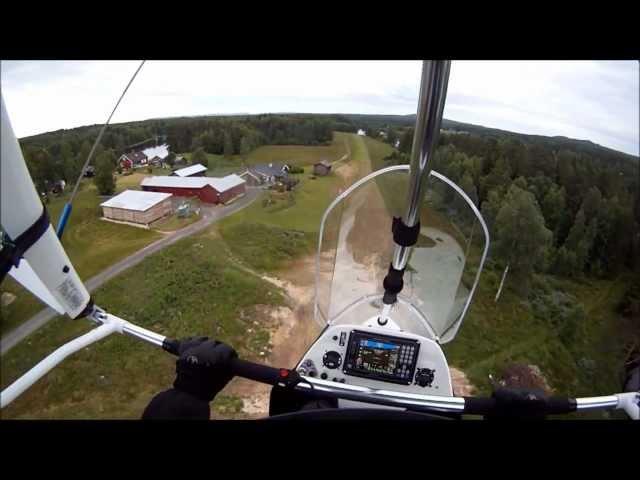 Landing at Böle Airstrip, in the QuikR