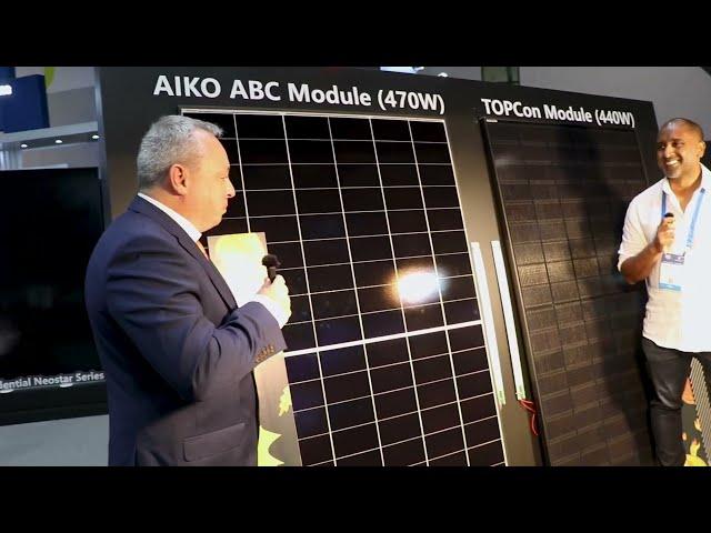 AIKO Solar at Smart Energy 2024 | AIR Series panel and All Back Contact (ABC) technology