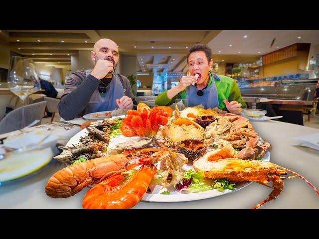 Best Portuguese Food!!  SEAFOOD MOUNTAIN + Lobster Rice in Matosinhos, Portugal!