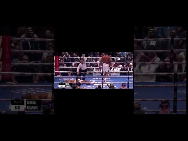 Anthony Joshua brutally knocks out Francis Ngannou Нганну Джошуа нокаут