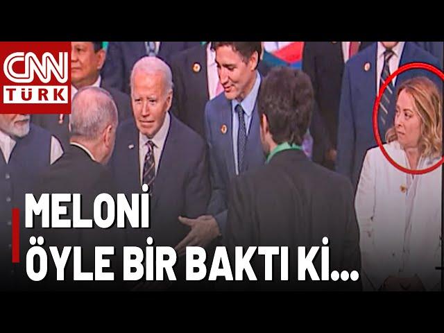 G20 Liderler Zirvesinde Meloni, Erdoğan'a Öyle Bir Baktı Ki...