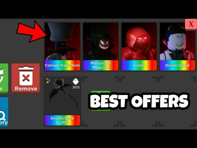 Best Trading offers for Deadly Dark Scythe in Survive the killer | [ROBLOX]