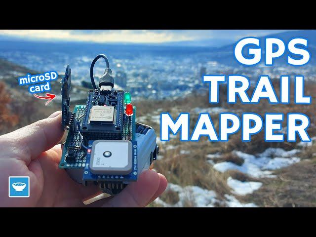 Nature Trail Mapper in KML format with ESP32, RYS352A GPS Module and microSD card logging