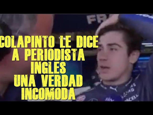 COLAPINTO NO SE CALLA Y LE DICE UNA VERDAD INCOMODA A PERIODISTA INGLES