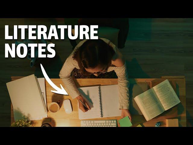 How long should literature notes be?