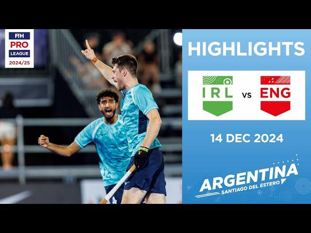 FIH Hockey Pro League 2024-25 Highlights: Ireland vs England (M) | Match 2