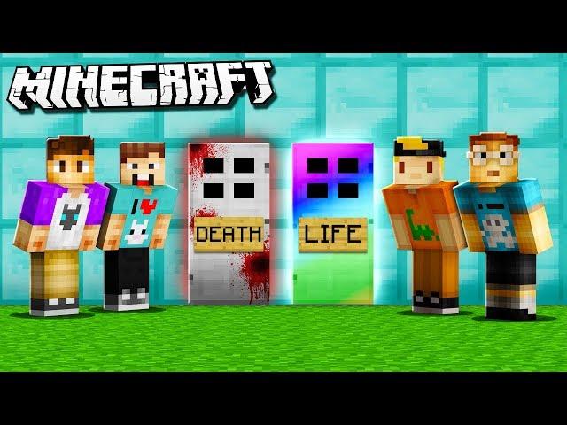 LIFE DOOR vs. DEATH DOOR! (The Pals Minecraft)