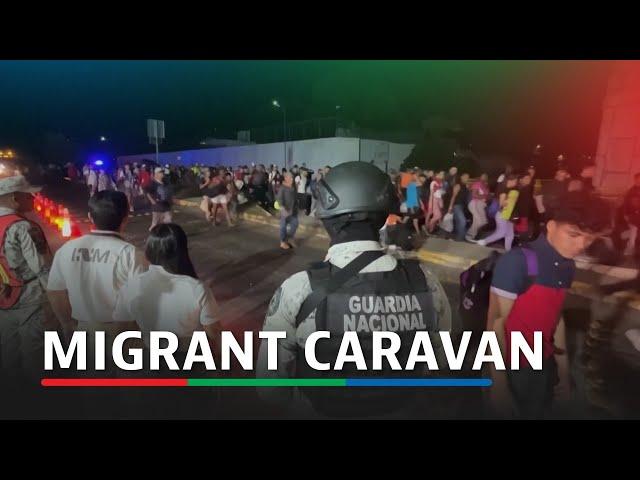 Migrant caravan in Mexico speeds up ahead of Trump return to power | ABS-CBN News