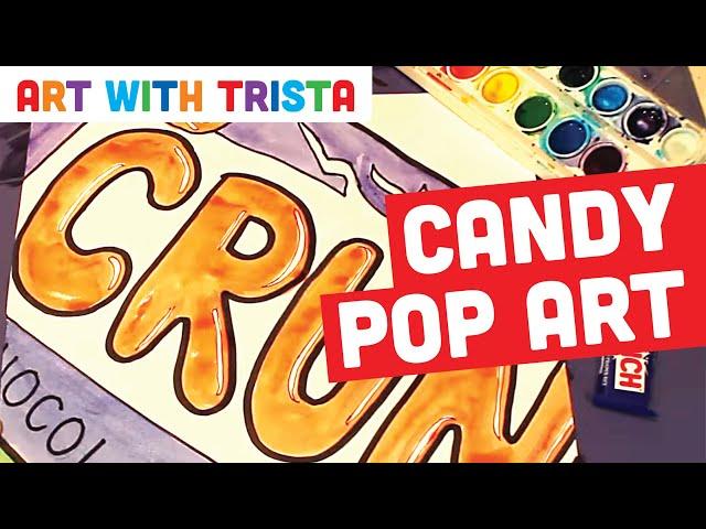 Candy Pop Art Painting Tutorial - Art With Trista