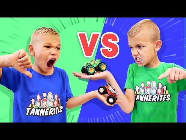 Monster Truck Brothers Favorite Colors Battle!