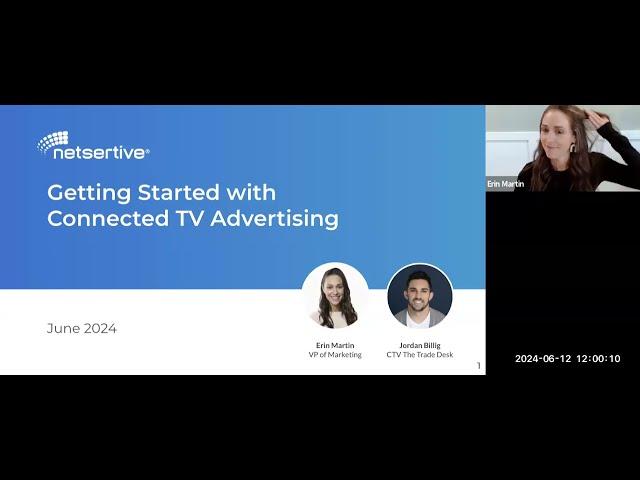 Getting Started with Connected TV Advertising, featuring TheTradeDesk, Hosted by Netsertive