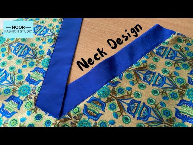 V shape neck इस तरह बनाएं | V shape neck design. नैक डिज़ाइन | neck design cutting and stitching