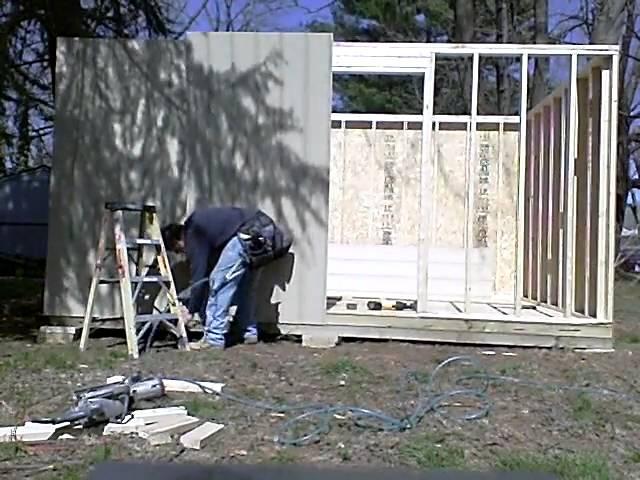 Hanging Smartside with a Bostitch siding nailer