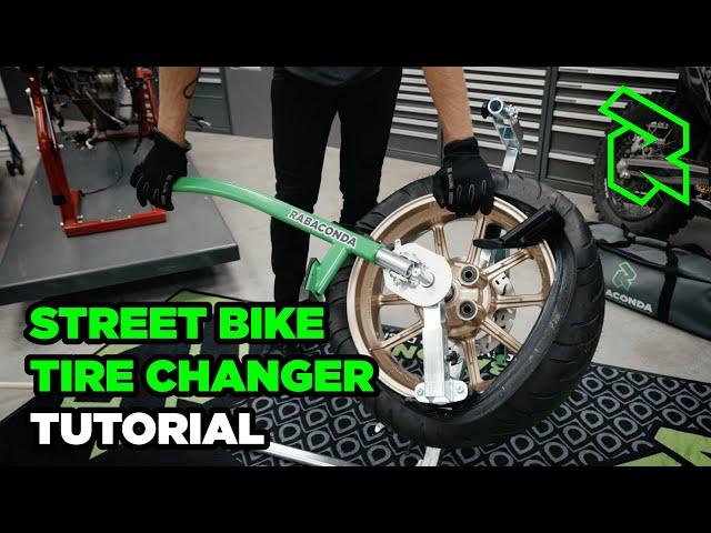 Rabaconda Street Bike Tire Changer Tutorial - How to change a motorcycle tire