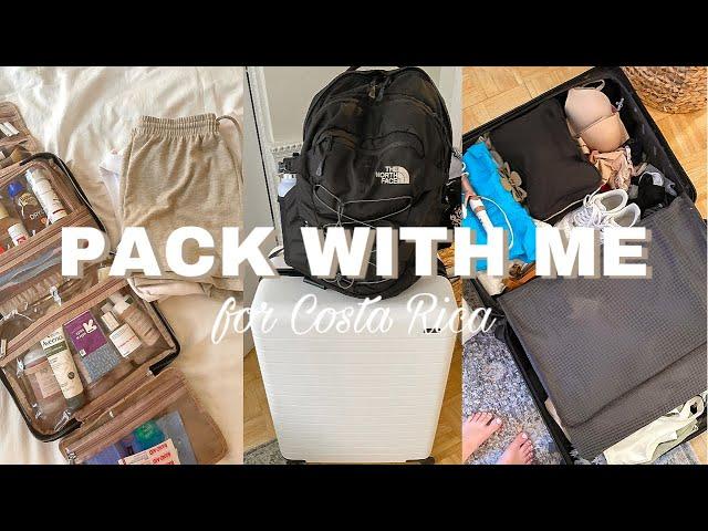 PACK WITH ME FOR COSTA RICA: Packing List, Organization Tips, Away Suitcase & More! | Hannah Grace