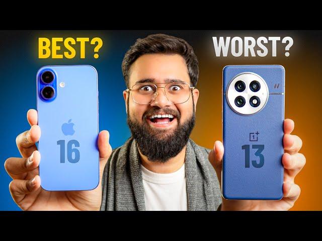 iPhone 16 vs OnePlus 13 Full Comparison  Camera, Display & More