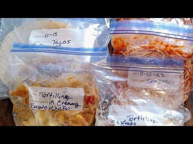 6 new heat and eat freezer meals for 1 or 2 people/single serve freezer meals/easy freezer meals