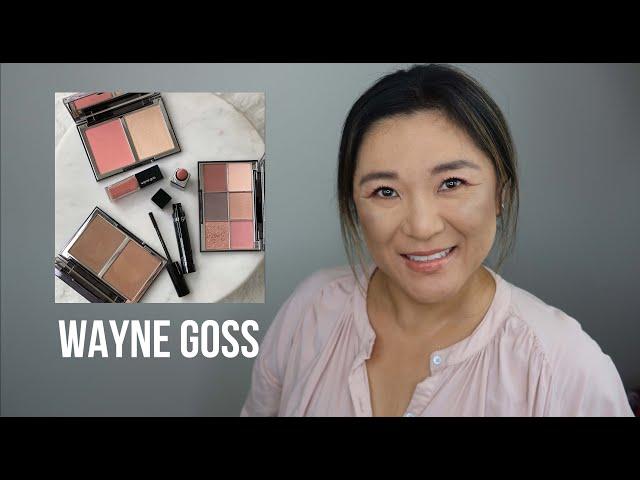 wayne goss the luxury eye palette in pearl, waterproof mascara wear test & blush | full face