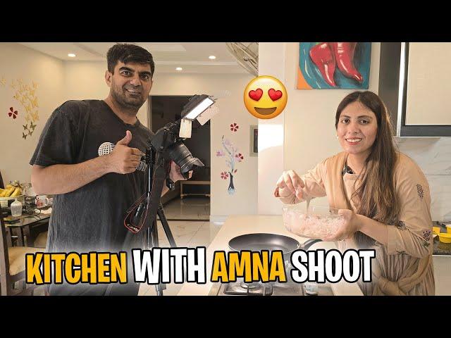 New Kitchen Main Kitchen With Amna Ka Shoot Kaisay Hota Hai l Life With Amna