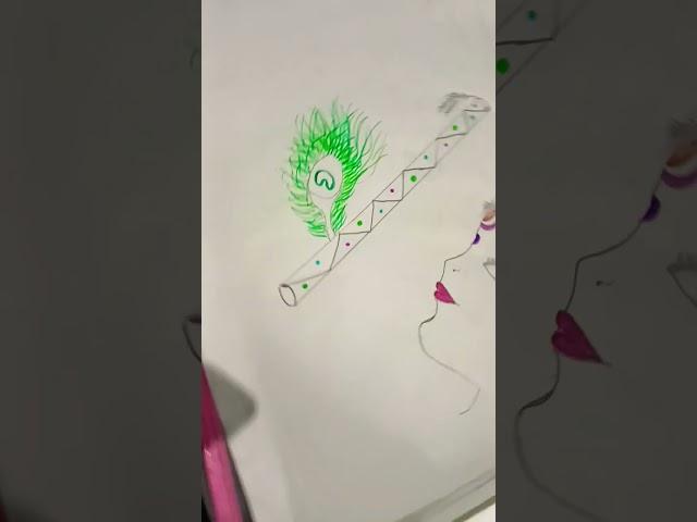 Krishna ji beautiful drawing #roshni art style