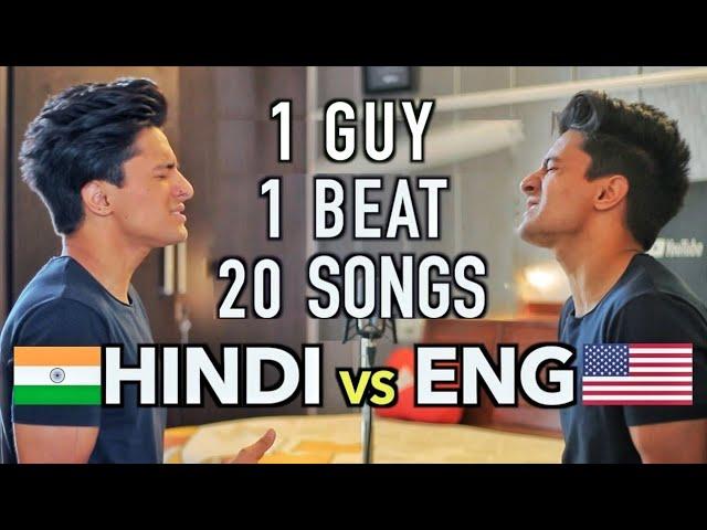 ENGLISH v/s HINDI Songs (Mashup by Aksh Baghla)