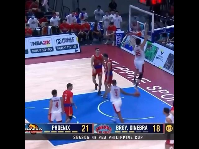Kai Ballungay and Japeth Aguilar exchange dunks as Ginebra defeats Phoenix